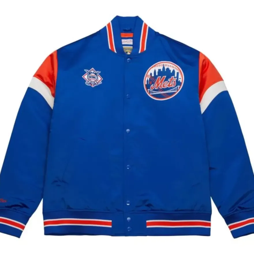 Mitchell & Ness Jackets & Outerwear-Heavyweight Satin Jacket New York Mets