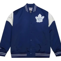 Mitchell & Ness Jackets & Outerwear-Heavyweight Satin Jacket Toronto Maple Leafs