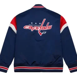 Mitchell & Ness Jackets & Outerwear-Heavyweight Satin Jacket Washington Capitals