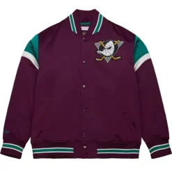 Mitchell & Ness Jackets & Outerwear-Heavyweight Satin Jacket Anaheim Ducks