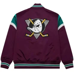 Mitchell & Ness Jackets & Outerwear-Heavyweight Satin Jacket Anaheim Ducks