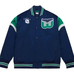 Mitchell & Ness Jackets & Outerwear-Heavyweight Satin Jacket Hartford Whalers