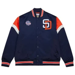 Mitchell & Ness Jackets & Outerwear-Heavyweight Satin Jacket San Diego Padres