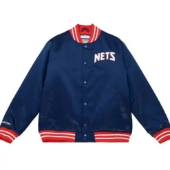 Mitchell & Ness Jackets & Outerwear-Heavyweight Satin Jacket New Jersey Nets