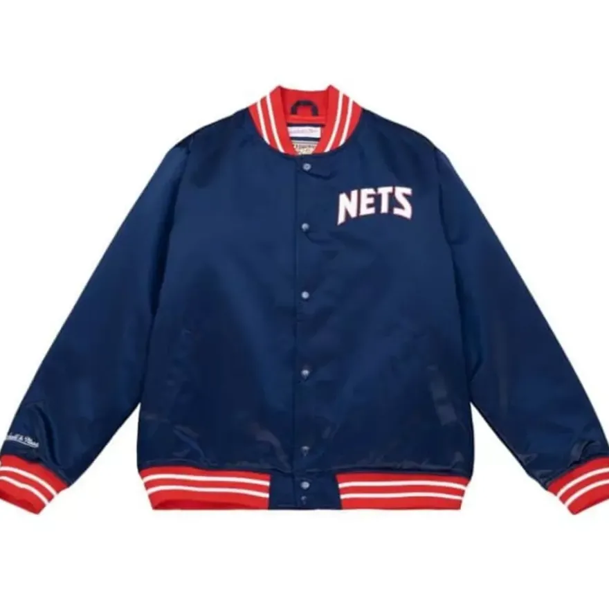 Mitchell & Ness Jackets & Outerwear-Heavyweight Satin Jacket New Jersey Nets