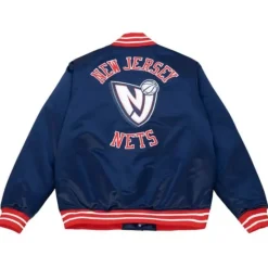 Mitchell & Ness Jackets & Outerwear-Heavyweight Satin Jacket New Jersey Nets
