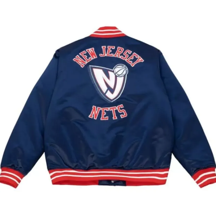 Mitchell & Ness Jackets & Outerwear-Heavyweight Satin Jacket New Jersey Nets