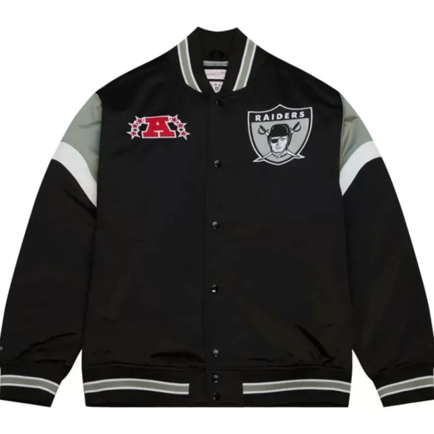 Mitchell & Ness Jackets & Outerwear-Heavyweight Satin Jacket Oakland Raiders