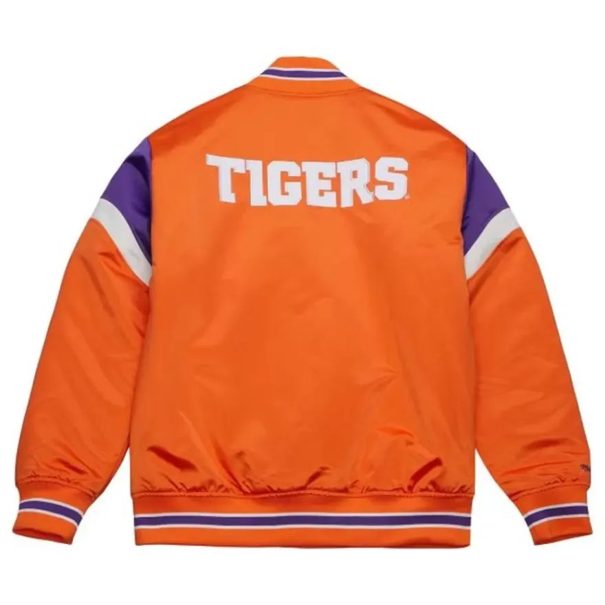 Mitchell & Ness Jackets & Outerwear-Heavyweight Satin Jacket Clemson University