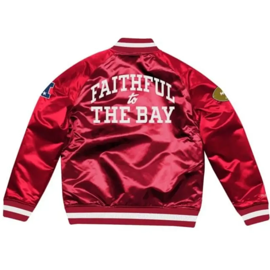 Mitchell & Ness Jackets & Outerwear-Heavyweight Satin Jacket San Francisco 49Ers