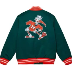 Mitchell & Ness Jackets & Outerwear-Heavyweight Satin Jacket University Of Miami
