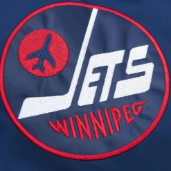 Mitchell & Ness Jackets & Outerwear-Heavyweight Satin Jacket Winnipeg Jets