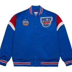 Mitchell & Ness Jackets & Outerwear-Heavyweight Satin Jacket New Jersey Nets