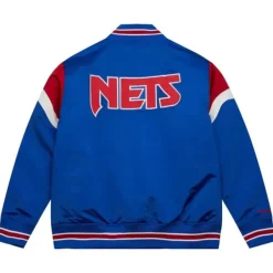 Mitchell & Ness Jackets & Outerwear-Heavyweight Satin Jacket New Jersey Nets