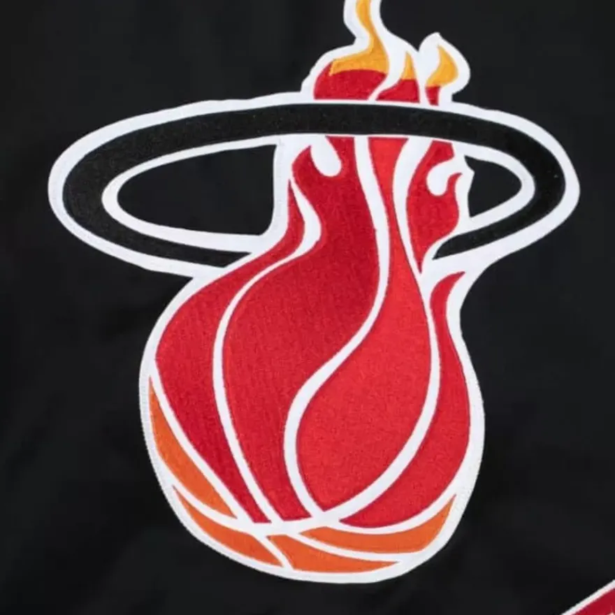 Mitchell & Ness Jackets & Outerwear-Heavyweight Satin Jacket Miami Heat
