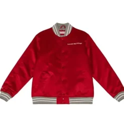 Mitchell & Ness Jackets & Outerwear-Heavyweight Satin Jacket Detroit Red Wings