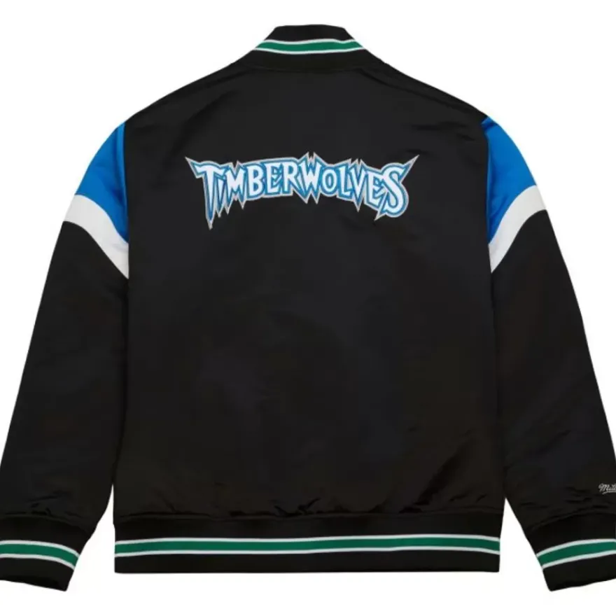 Mitchell & Ness Jackets & Outerwear-Heavyweight Satin Jacket Minnesota Timberwolves