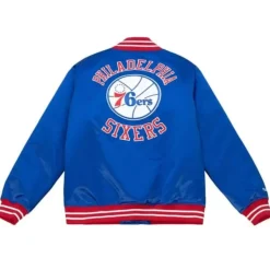 Mitchell & Ness Jackets & Outerwear-Heavyweight Satin Jacket Philadelphia 76Ers