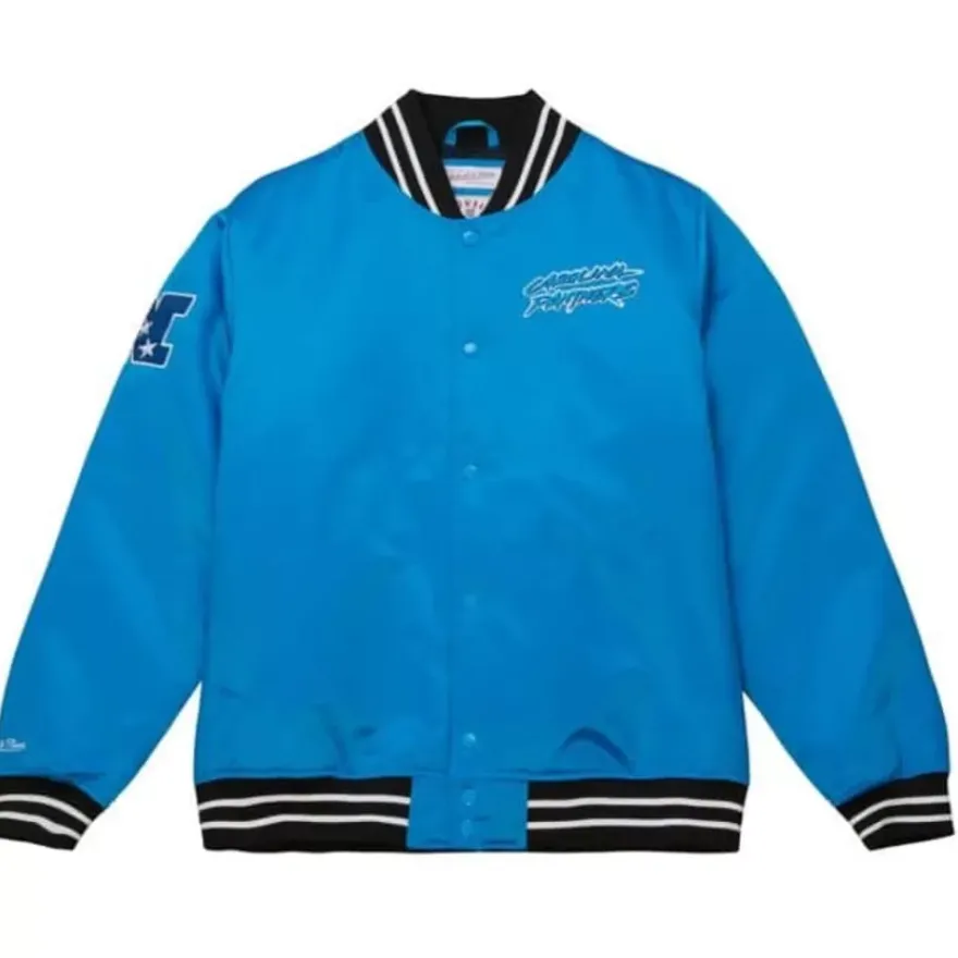 Mitchell & Ness Jackets & Outerwear-Heavyweight Satin Jacket Carolina Panthers
