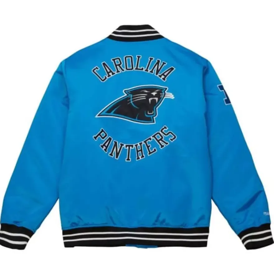 Mitchell & Ness Jackets & Outerwear-Heavyweight Satin Jacket Carolina Panthers