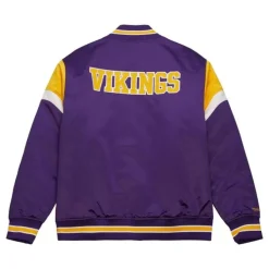 Mitchell & Ness Jackets & Outerwear-Heavyweight Satin Jacket Minnesota Vikings