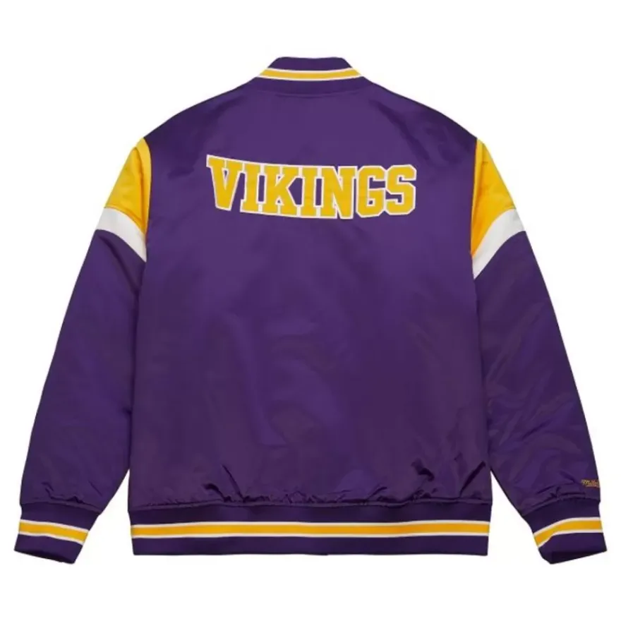 Mitchell & Ness Jackets & Outerwear-Heavyweight Satin Jacket Minnesota Vikings