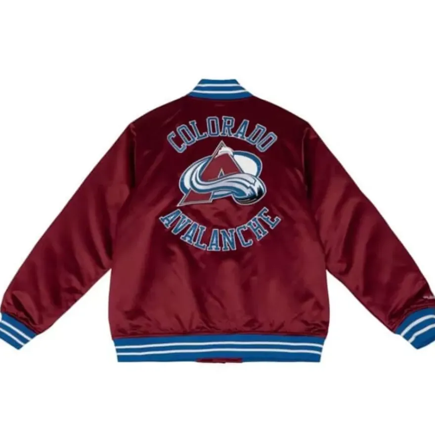 Mitchell & Ness Jackets & Outerwear-Heavyweight Satin Jacket Colorado Avalanche