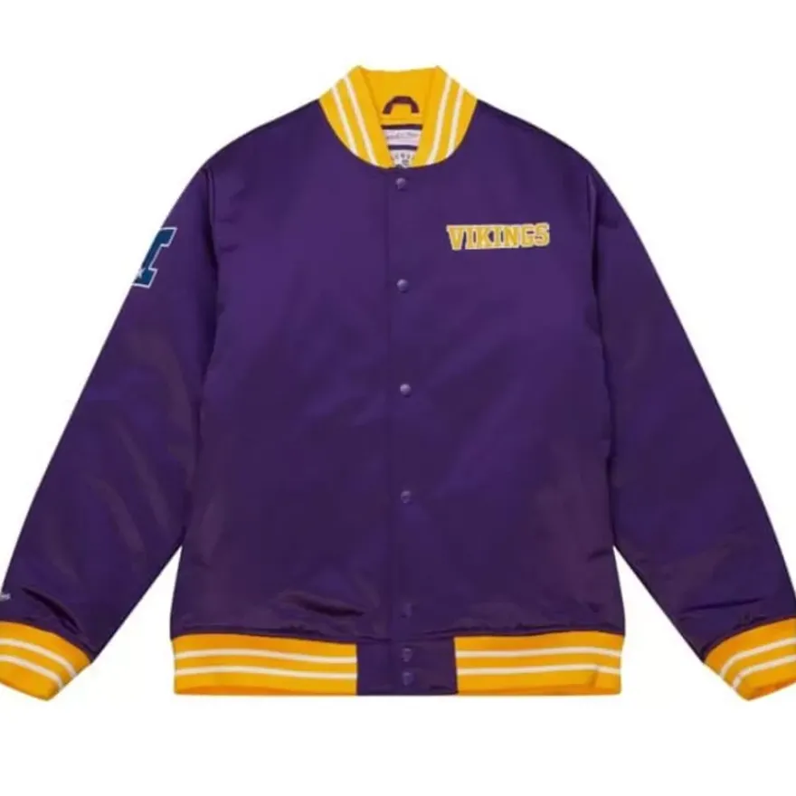 Mitchell & Ness Jackets & Outerwear-Heavyweight Satin Jacket Minnesota Vikings