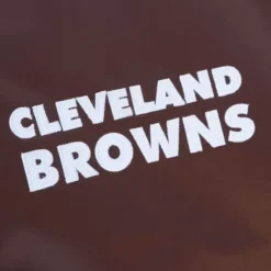 Mitchell & Ness Jackets & Outerwear-Heavyweight Satin Jacket Cleveland Browns