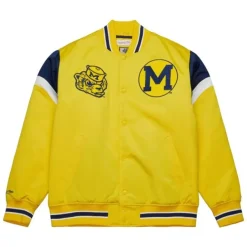 Mitchell & Ness Jackets & Outerwear-Heavyweight Satin Jacket University Of Michigan