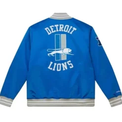 Mitchell & Ness Jackets & Outerwear-Heavyweight Satin Jacket Detroit Lions