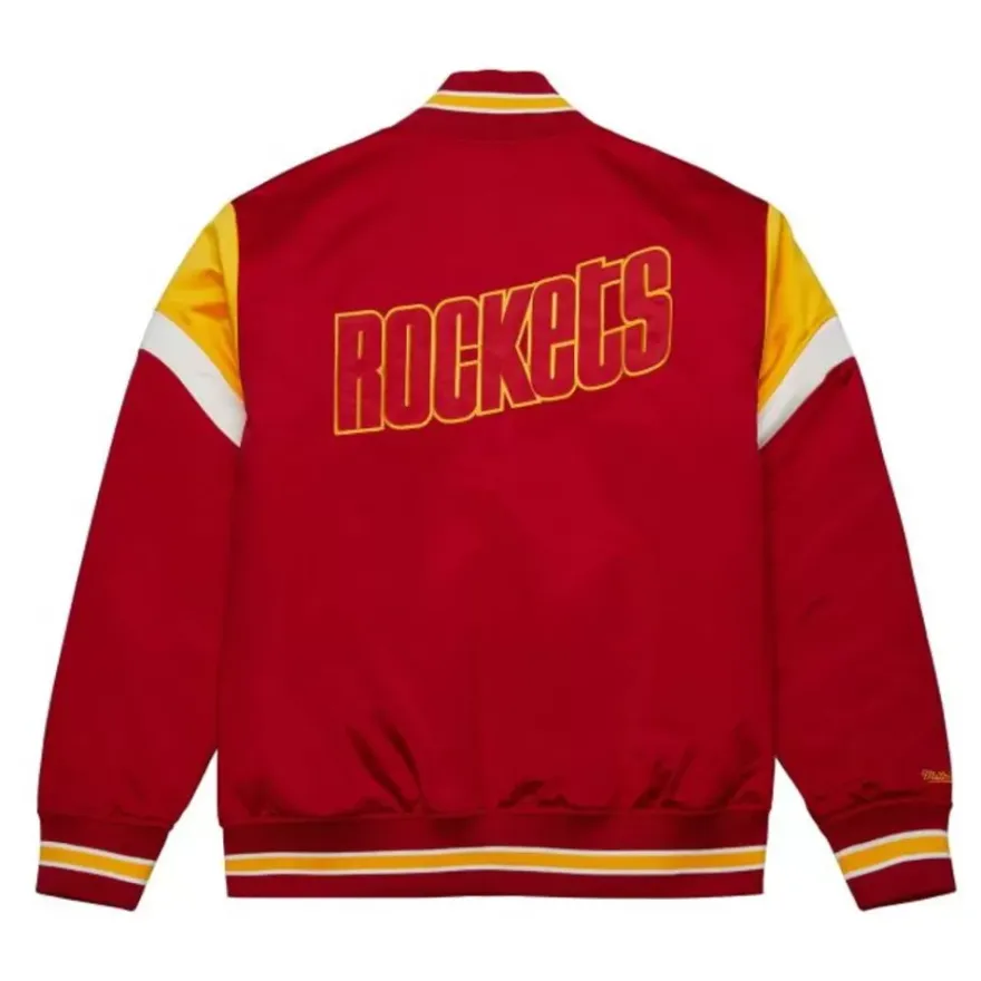 Mitchell & Ness Jackets & Outerwear-Heavyweight Satin Jacket Houston Rockets