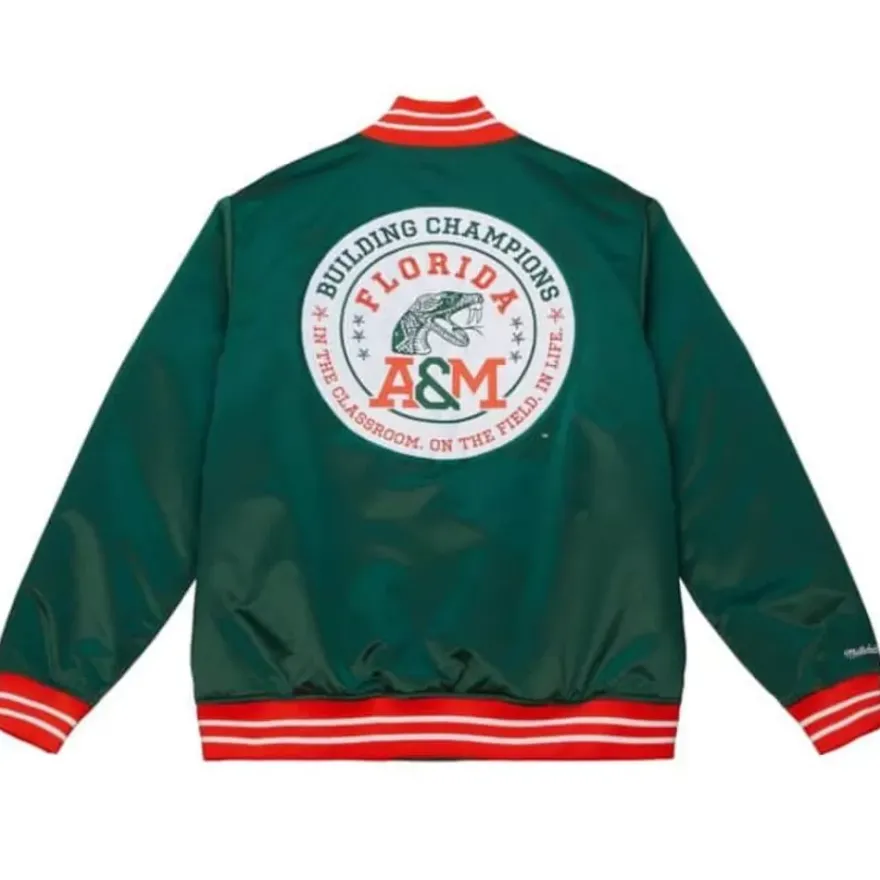 Mitchell & Ness Jackets & Outerwear-Heavyweight Satin Jacket Florida A&M University