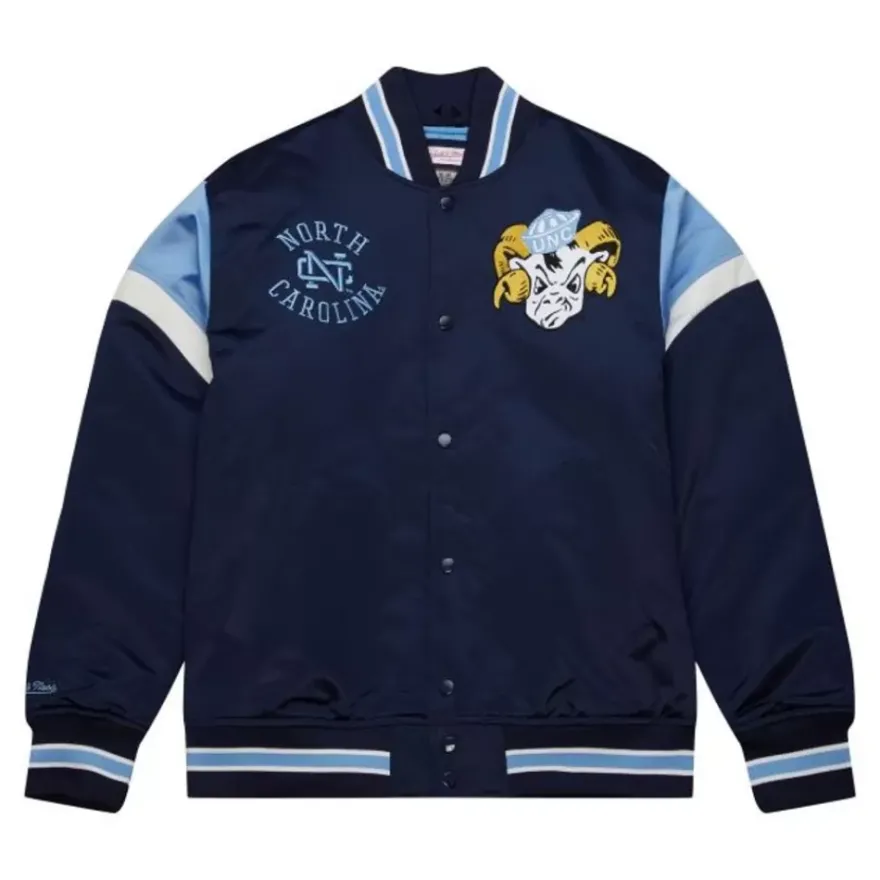 Mitchell & Ness Jackets & Outerwear-Heavyweight Satin Jacket University Of North Carolina