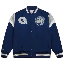 Mitchell & Ness Jackets & Outerwear-Heavyweight Satin Jacket Georgetown University
