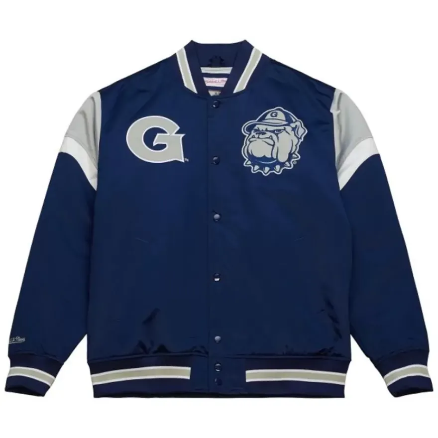 Mitchell & Ness Jackets & Outerwear-Heavyweight Satin Jacket Georgetown University