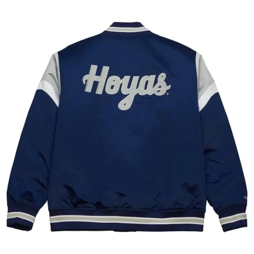 Mitchell & Ness Jackets & Outerwear-Heavyweight Satin Jacket Georgetown University