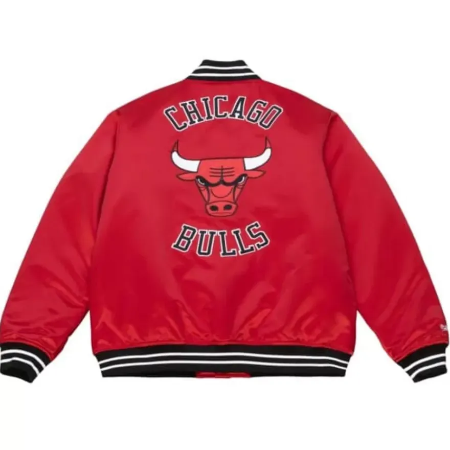 Mitchell & Ness Jackets & Outerwear-Heavyweight Satin Jacket Chicago Bulls