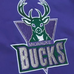 Mitchell & Ness Jackets & Outerwear-Heavyweight Satin Jacket Milwaukee Bucks