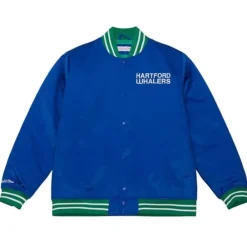 Mitchell & Ness Jackets & Outerwear-Heavyweight Satin Jacket Hartford Whalers