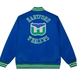 Mitchell & Ness Jackets & Outerwear-Heavyweight Satin Jacket Hartford Whalers