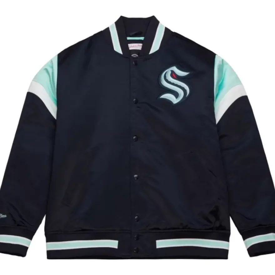 Mitchell & Ness Jackets & Outerwear-Heavyweight Satin Jacket Seattle Kraken
