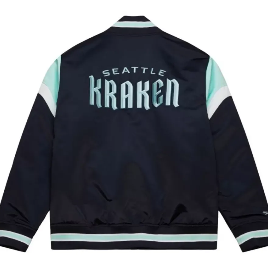 Mitchell & Ness Jackets & Outerwear-Heavyweight Satin Jacket Seattle Kraken