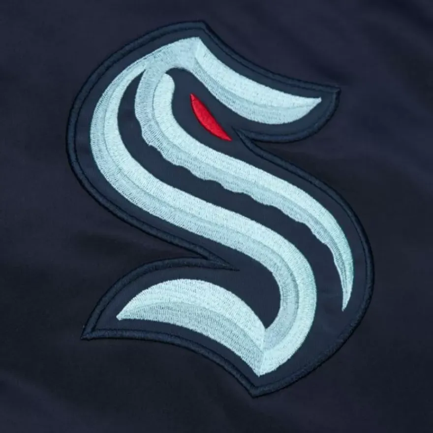 Mitchell & Ness Jackets & Outerwear-Heavyweight Satin Jacket Seattle Kraken