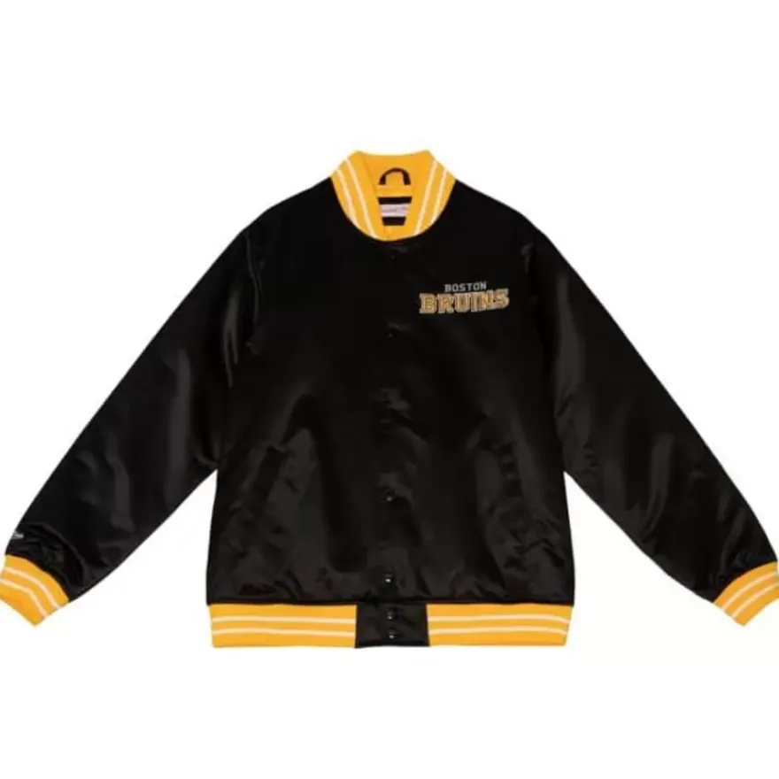 Mitchell & Ness Jackets & Outerwear-Heavyweight Satin Jacket Boston Bruins
