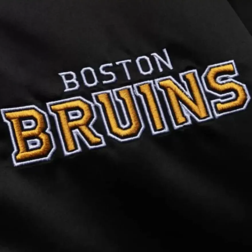 Mitchell & Ness Jackets & Outerwear-Heavyweight Satin Jacket Boston Bruins