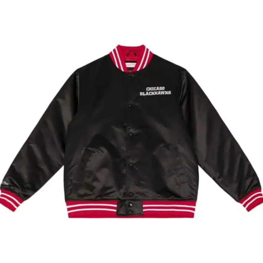 Mitchell & Ness Jackets & Outerwear-Heavyweight Satin Jacket Chicago Blackhawks