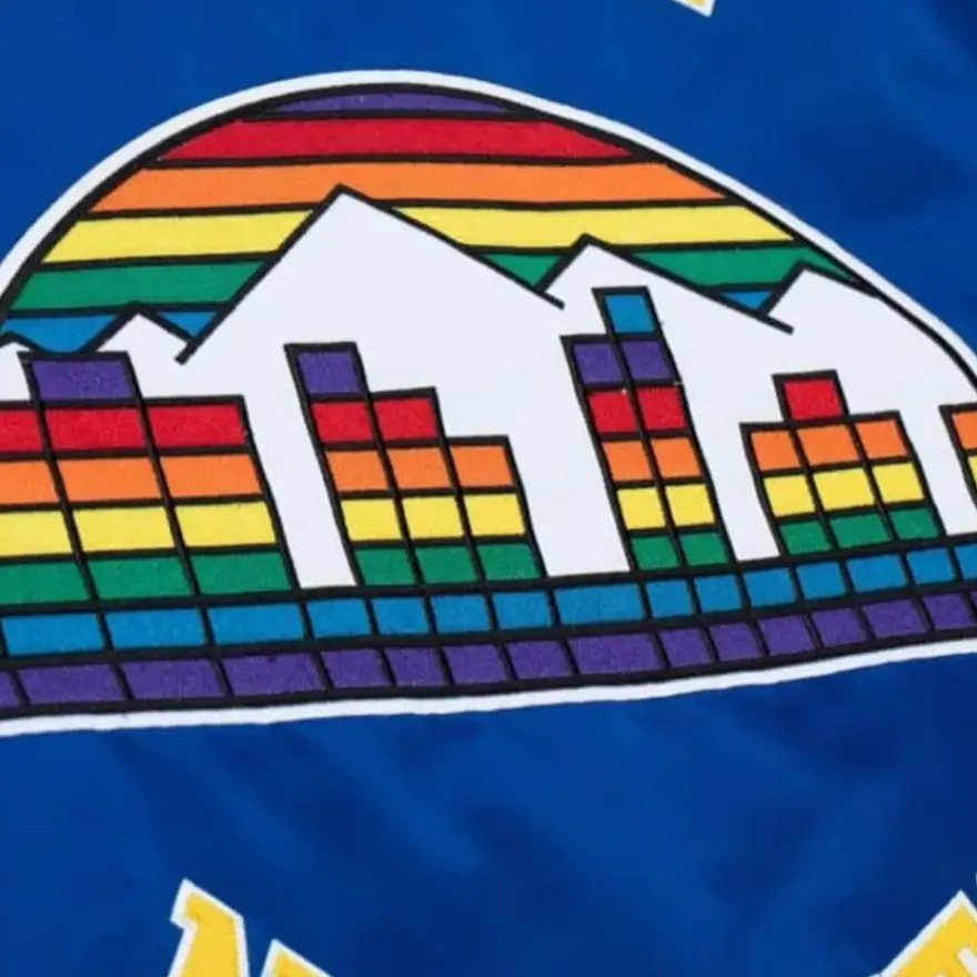 Mitchell & Ness Jackets & Outerwear-Heavyweight Satin Jacket Denver Nuggets