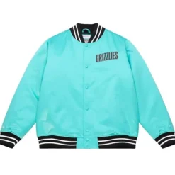 Mitchell & Ness Jackets & Outerwear-Heavyweight Satin Jacket Vancouver Grizzlies