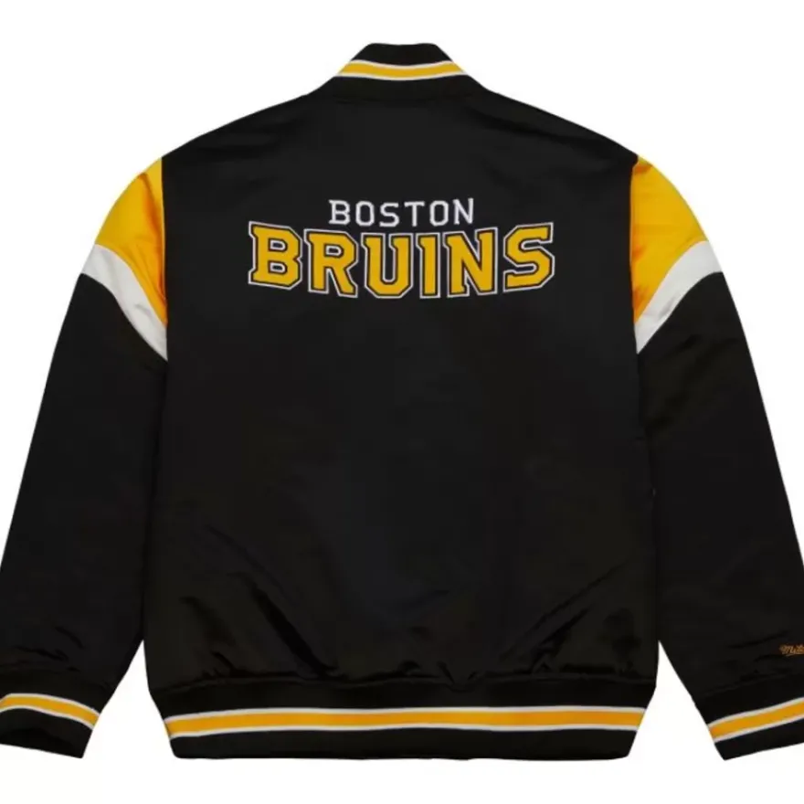 Mitchell & Ness Jackets & Outerwear-Heavyweight Satin Jacket Boston Bruins